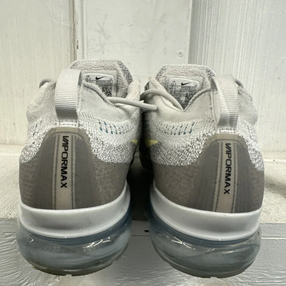 Nike Air VaporMax 2023 FK Flyknit Gray Men's Sneakers Shoes Size 12.5 DV1678-004
